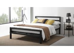 4ft6 Double Black Block. Strong,Solid,Metal Bed Frame,Bedstead,Heavy Duty 1